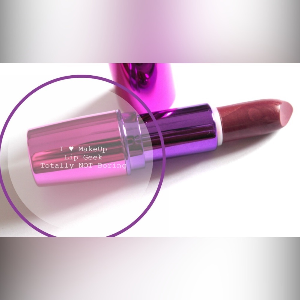 I Heart Makeup Lip Geek Lipstick Totally NOT Boring! FND01 Shimmer Pink Berry - Picture 2 of 4